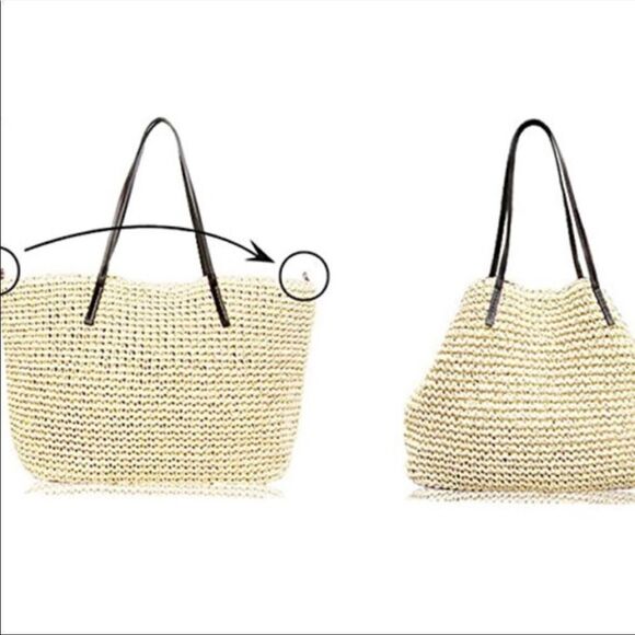 New Straw Beach Bag Tote - Picture 4 of 8